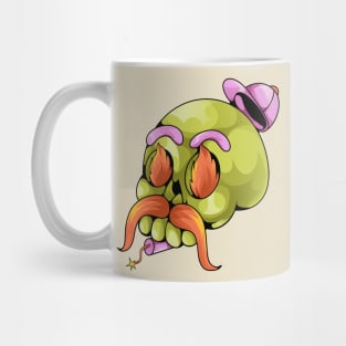 mustache skull Mug